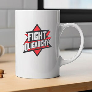 Anti-Oligarchy AOC Bernie Sanders Mug