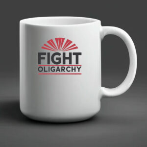 Anti-Oligarchy, AOC Bernie Sanders Mug