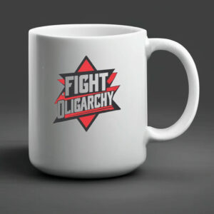 Anti-Oligarchy AOC Bernie Sanders Mug