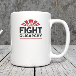 Anti-Oligarchy, AOC Bernie Sanders Mug