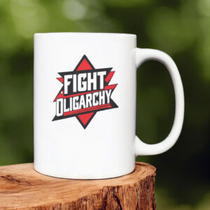 Anti-Oligarchy AOC Bernie Sanders Mug