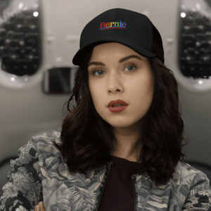 Bernie Gay Pride Rainbow Embroidered Vintage Hat