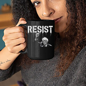 Bernie Mood Graphic, Bernie Sanders Resist Mug