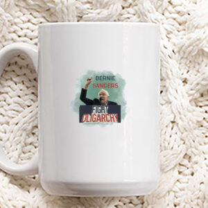 Bernie Sanders 2025 Mug ,Fight Oligarchy Bernie Sanders Mug