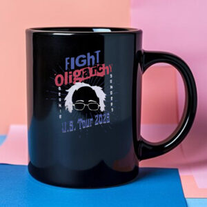 Bernie Sanders, 2025 Protester Gift, Fight Oligarchy Tour Mug