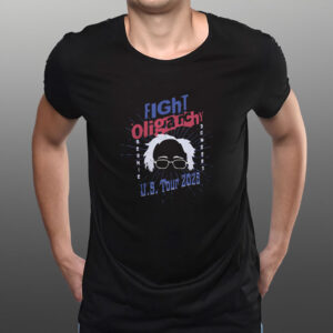 Bernie Sanders, 2025 Protester Gift, Fight Oligarchy Tour Shirt