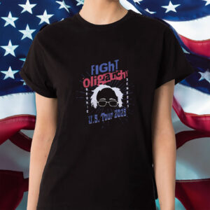 Bernie Sanders, 2025 Protester Gift, Fight Oligarchy Tour Shirt