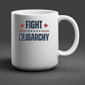 Bernie Sanders AOC Fighting Oligarchy Mug