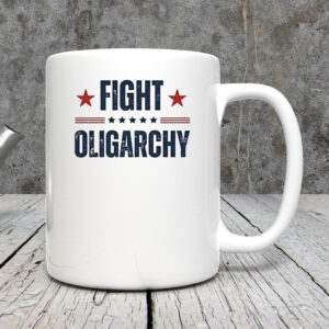 Bernie Sanders AOC Fighting Oligarchy Mug