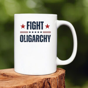 Bernie Sanders AOC Fighting Oligarchy Mug