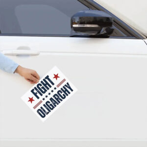 Bernie Sanders AOC Fighting Oligarchy Sticker