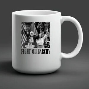 Bernie Sanders AOC Fighting Oligarchy Tour Anti Trump Mug
