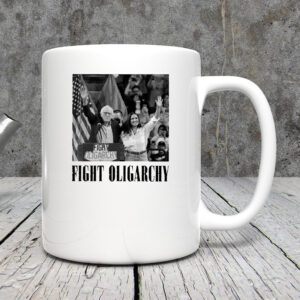 Bernie Sanders AOC Fighting Oligarchy Tour Anti Trump Mug