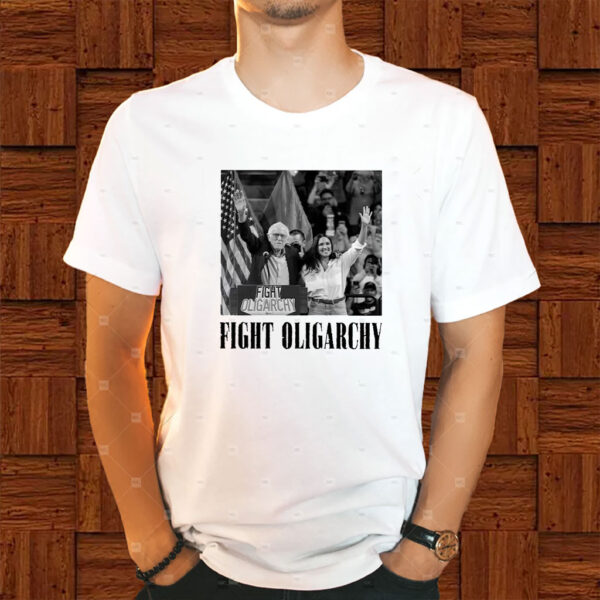 Bernie Sanders AOC Fighting Oligarchy Tour Anti Trump Shirt