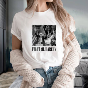 Bernie Sanders AOC Fighting Oligarchy Tour Anti Trump Shirt