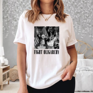 Bernie Sanders AOC Fighting Oligarchy Tour Anti Trump Shirt