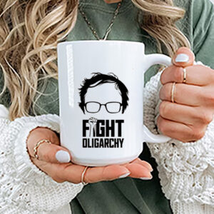 Bernie Sanders And AOC, Fight Oligarchy Mug