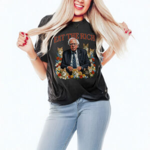 Bernie Sanders Cats Eat The Rich T-Shirt