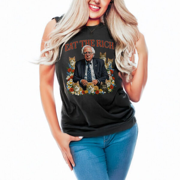 Bernie Sanders Cats Eat The Rich T-Shirt