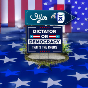 Bernie Sanders Dictator or Democracy Yard Sign
