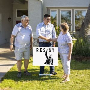Bernie Sanders Resist 2025 Yard Sign