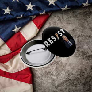 Bernie Sanders Resist Anti Trump Pin