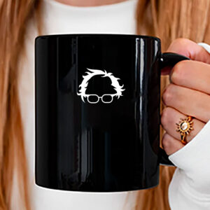 Bernie Sanders Silhouette, Hair, Glasses Poster Mug