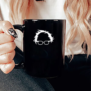 Bernie Sanders Silhouette, Hair, Glasses Poster Mug