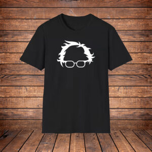 Bernie Sanders Silhouette, Hair, Glasses Poster Shirt
