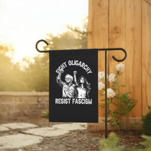 Bernie and AOC Political Protest, Resist, The Fight Oligarchy Tour 2025 Flag