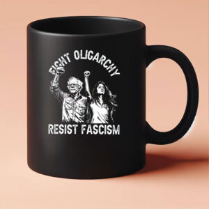 Bernie and AOC Political Protest, The Fight Oligarchy Tour 2025 Mug