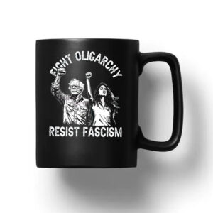 Bernie and AOC Political Protest, The Fight Oligarchy Tour 2025 Mug