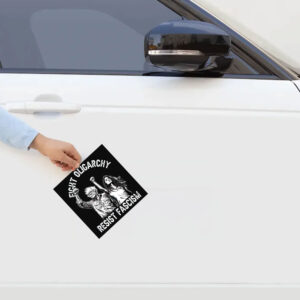 Bernie and AOC Political Protest, The Fight Oligarchy Tour 2025 Sticker
