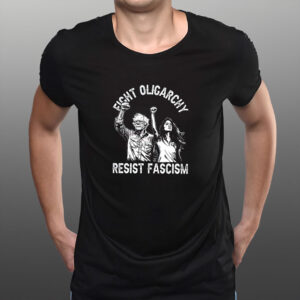 Bernie and AOC Political Protest, The Fight Oligarchy Tour 2025 T-Shirt