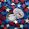 Defend Democracy Political Statement Anti Trump Button