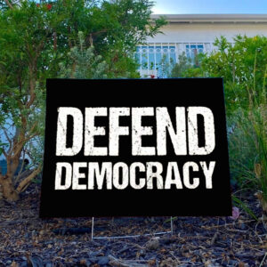 Defend Democracy Yard Sign