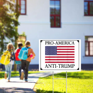 Democracy Yard Sign, Anti Trump Yard Sign