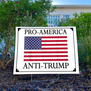 Democracy Yard Sign, Anti Trump Yard Sign