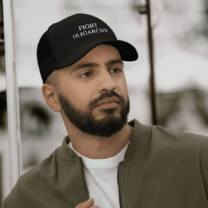 EMBROIDERED Fight Oligarchy, Anti-Trump Hat