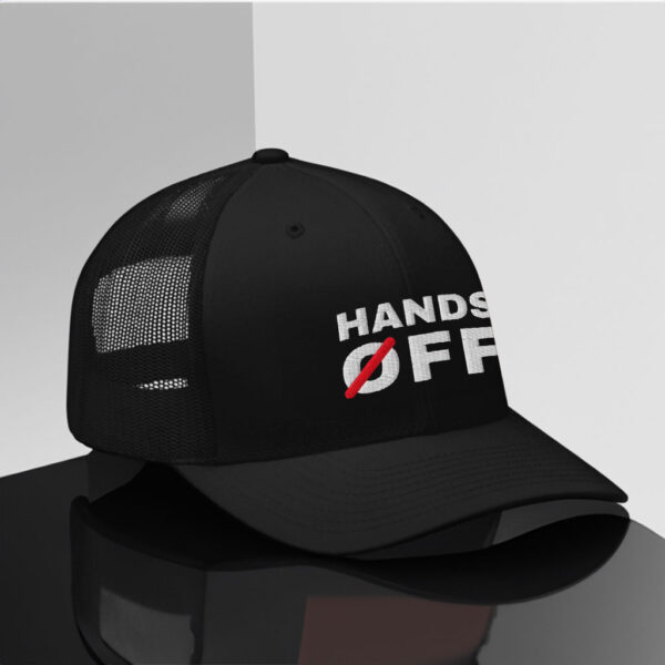 Embroidered Cap Hands Off, Anti-Trump Hat