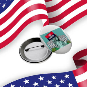 Fight Oligarchy Anti Trump Pin