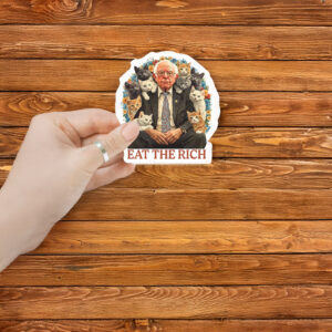 Fight Oligarchy Bernie Sanders Eat The Rich Sticker