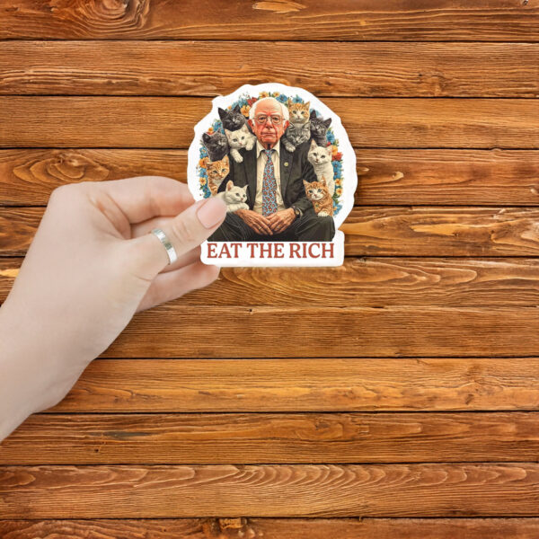 Fight Oligarchy Bernie Sanders Eat The Rich Sticker