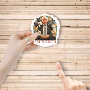 Fight Oligarchy Bernie Sanders Eat The Rich Sticker