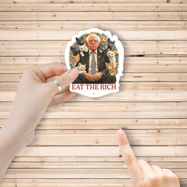 Fight Oligarchy Bernie Sanders Eat The Rich Sticker