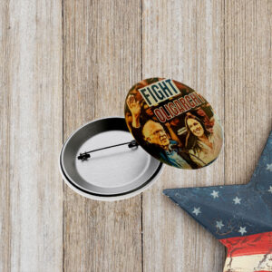 Fight Oligarchy Bernie and AOC Button