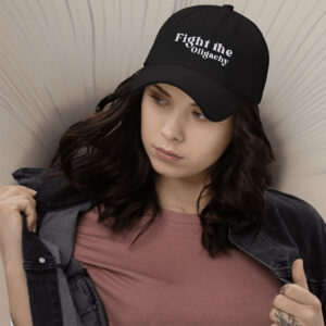 Fight Oligarchy Embroidered Hat, Anti Trump Embroidered Hat