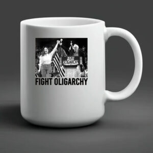 Fight Oligarchy Mug, Resist Like Bernie Mug