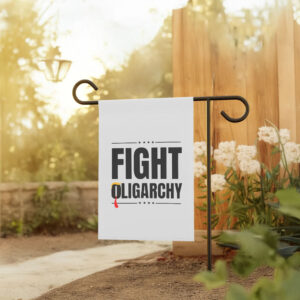 Fight Oligarchy, Protest Activist Rally DTG Template Flag