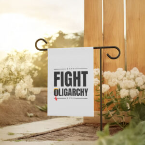Fight Oligarchy, Protest Activist Rally DTG Template Flag